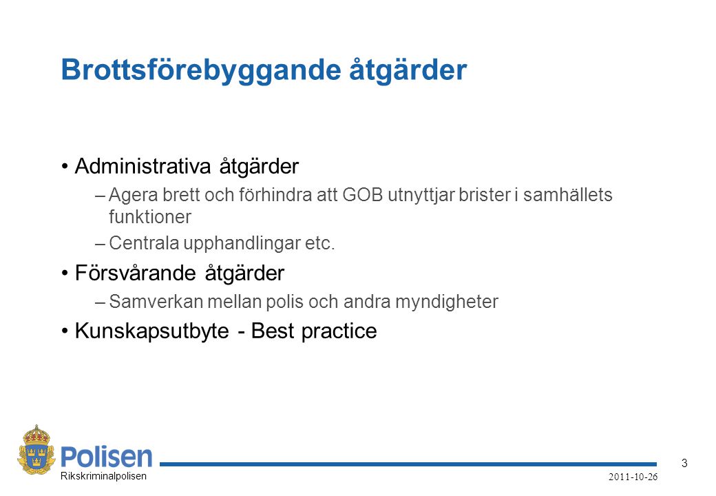 Grov Organiserad Brottslighet - Ppt Ladda Ner