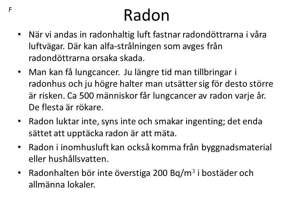 Radon F.