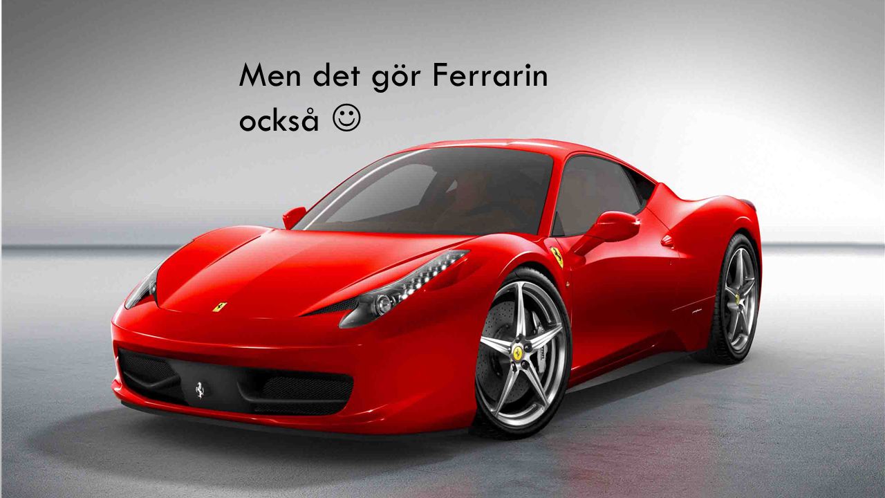 Men det gör Ferrarin också 