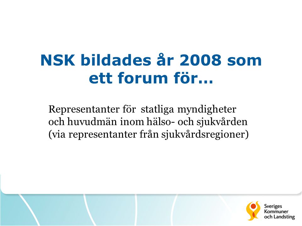 NSK bildades år 2008 som ett forum för…