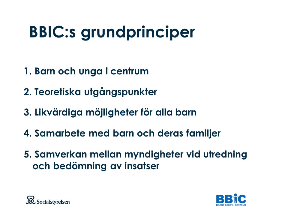 BBIC:s grundprinciper