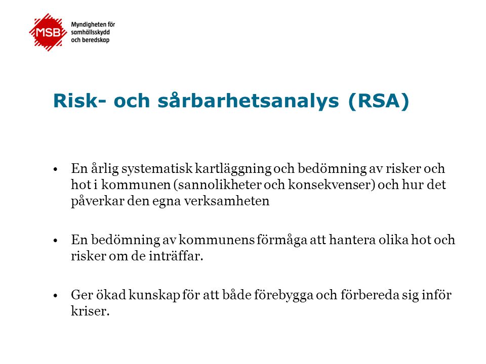 Risk- och sårbarhetsanalys (RSA)