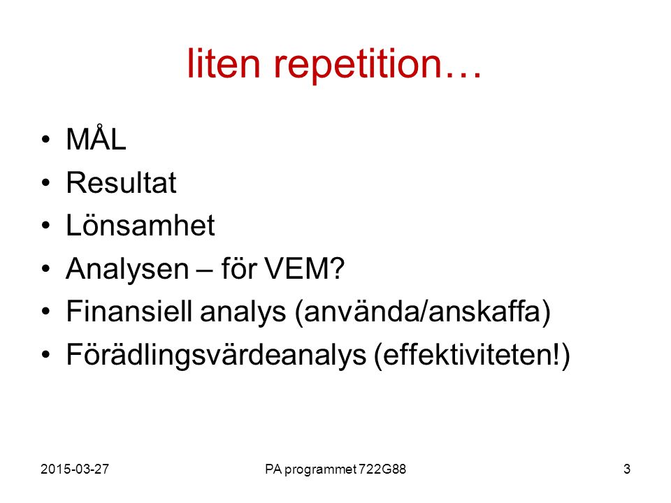 (L 1) Perspektiv På Ekonomisk Analys - Ppt Video Online Ladda Ner