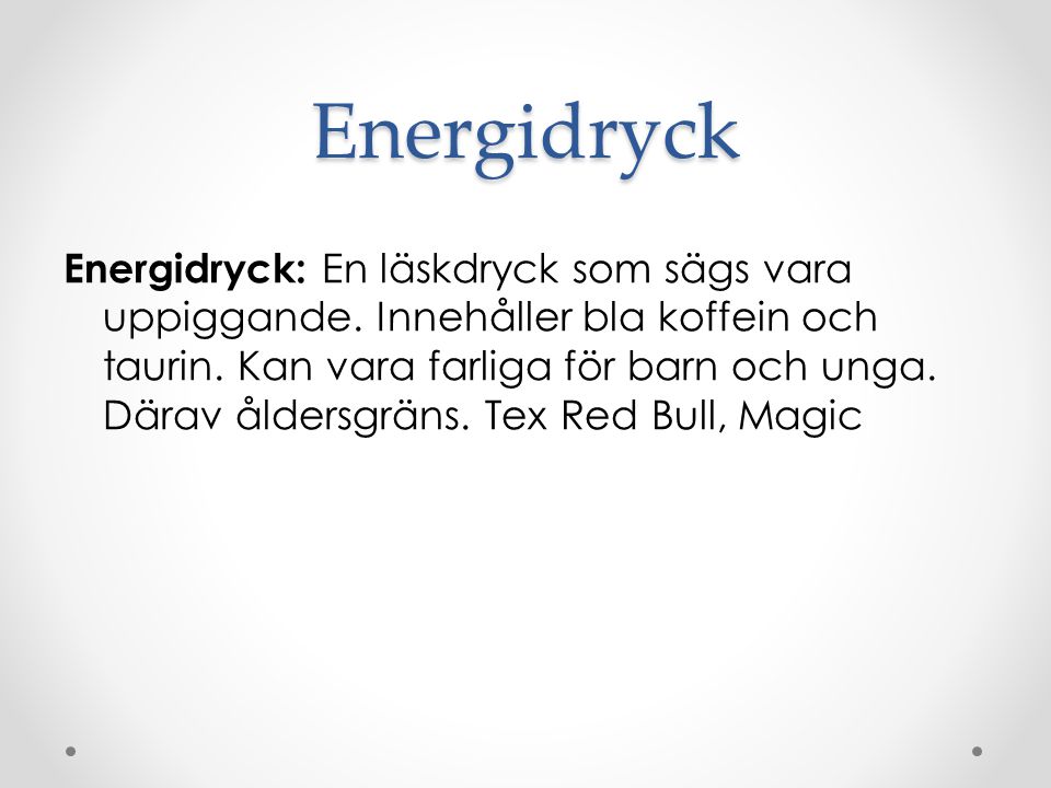 Energidryck