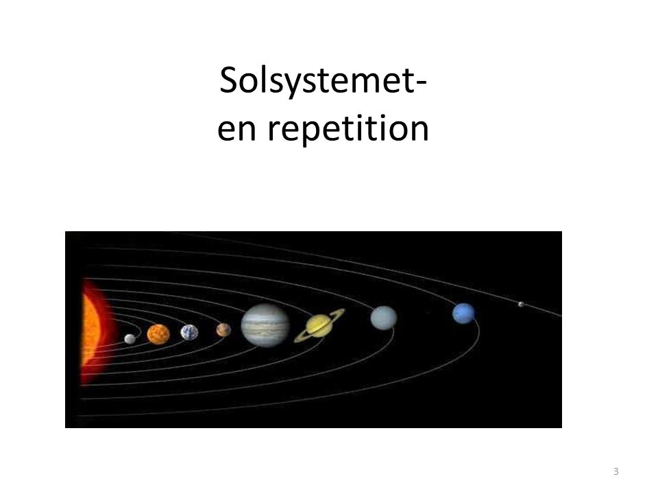 Solsystemet- en repetition