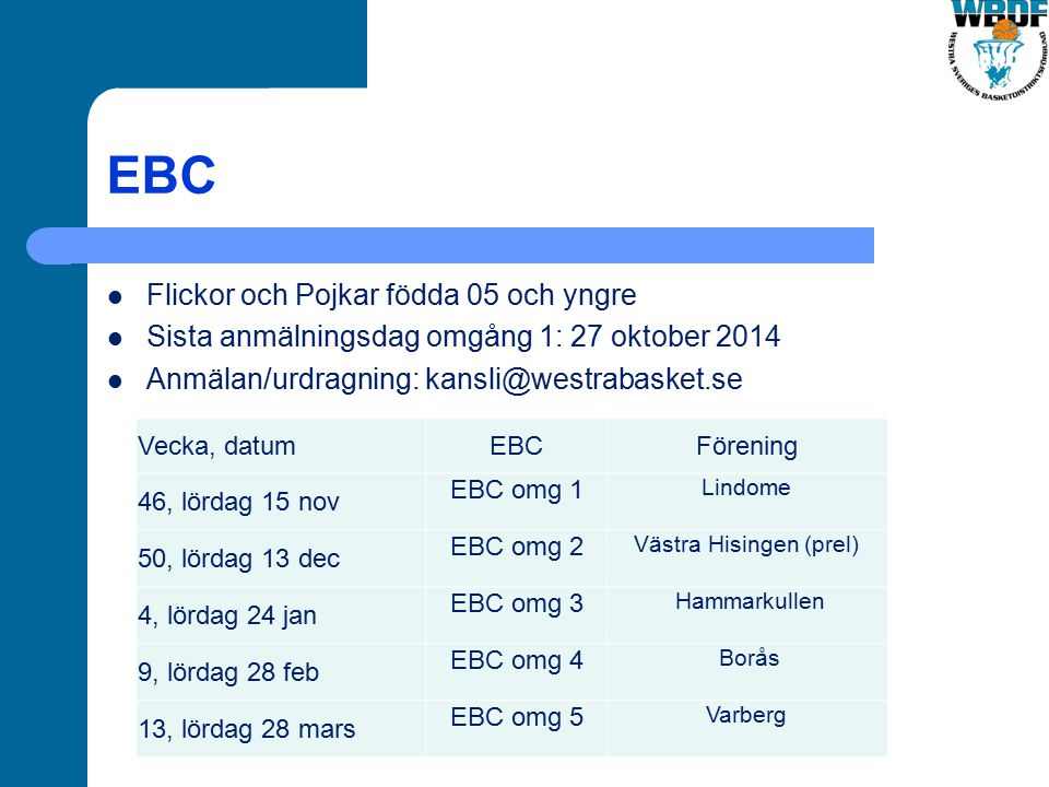 Westra Sveriges Basketdistriktsförbund - Ppt Video Online Ladda Ner