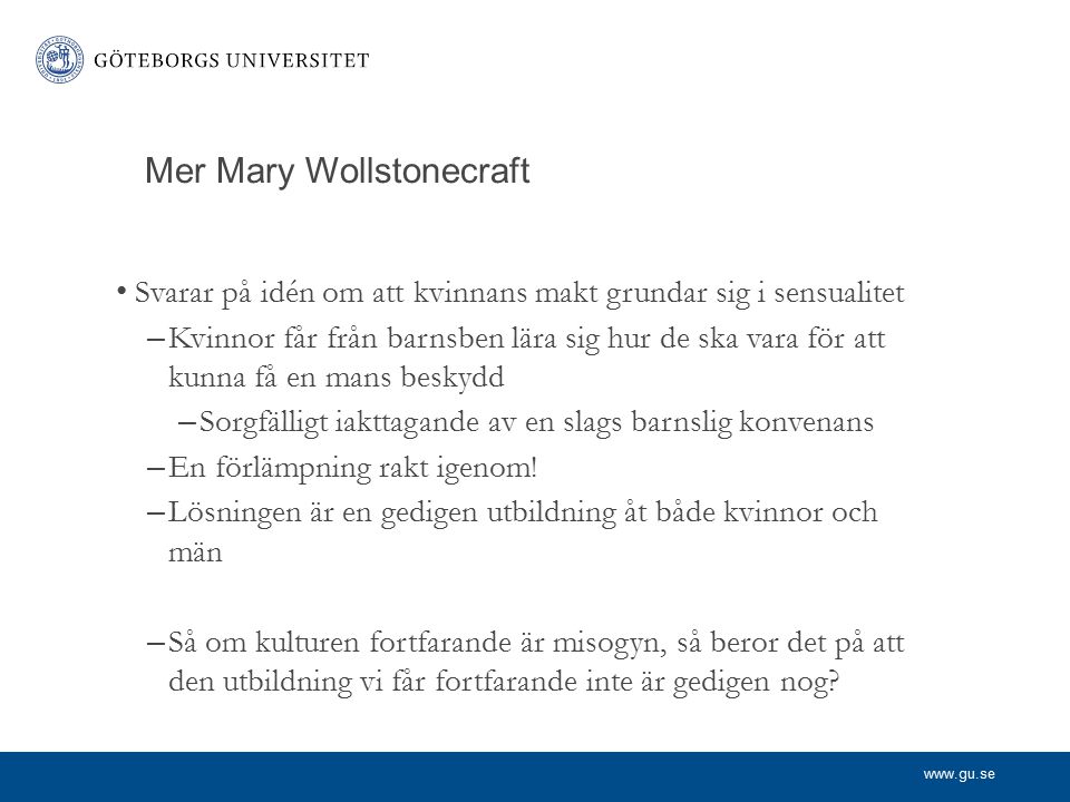 Mer Mary Wollstonecraft