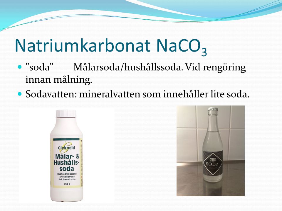 Natriumkarbonat NaCO3 soda Målarsoda/hushållssoda.