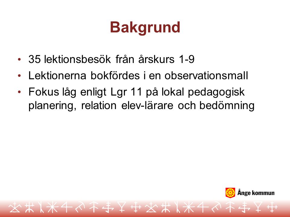 Resultat Av Klassrumsbesök - Ppt Ladda Ner