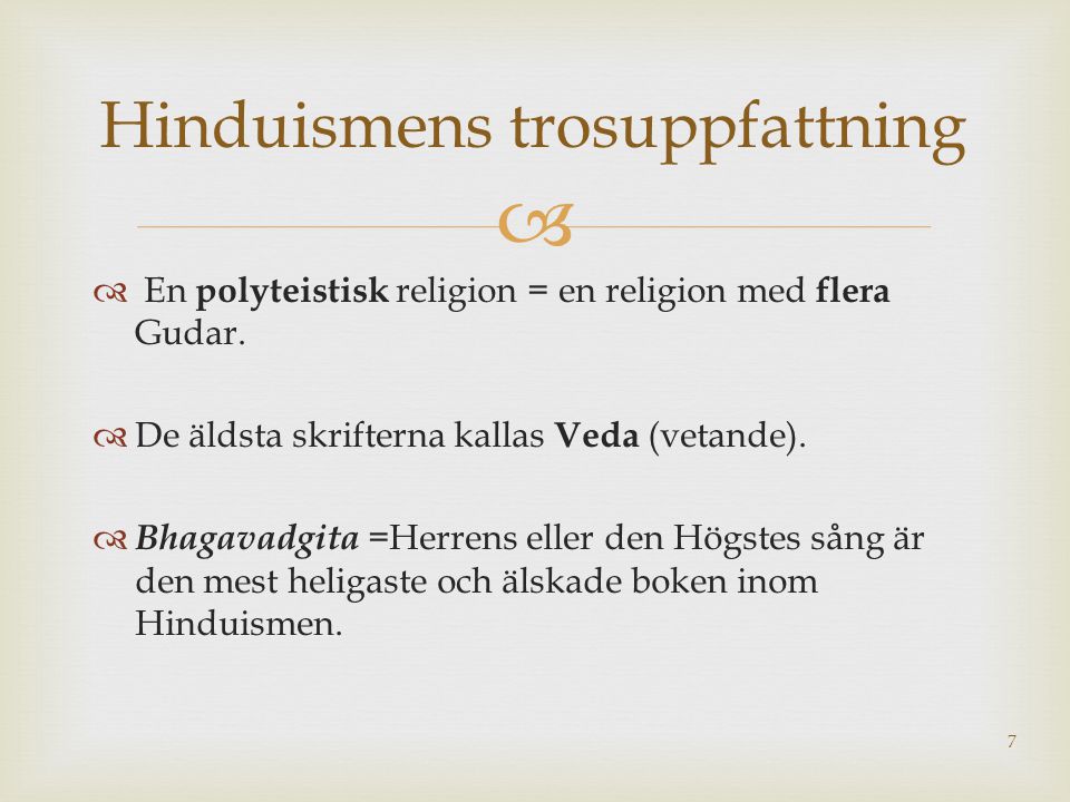 Hinduismens trosuppfattning