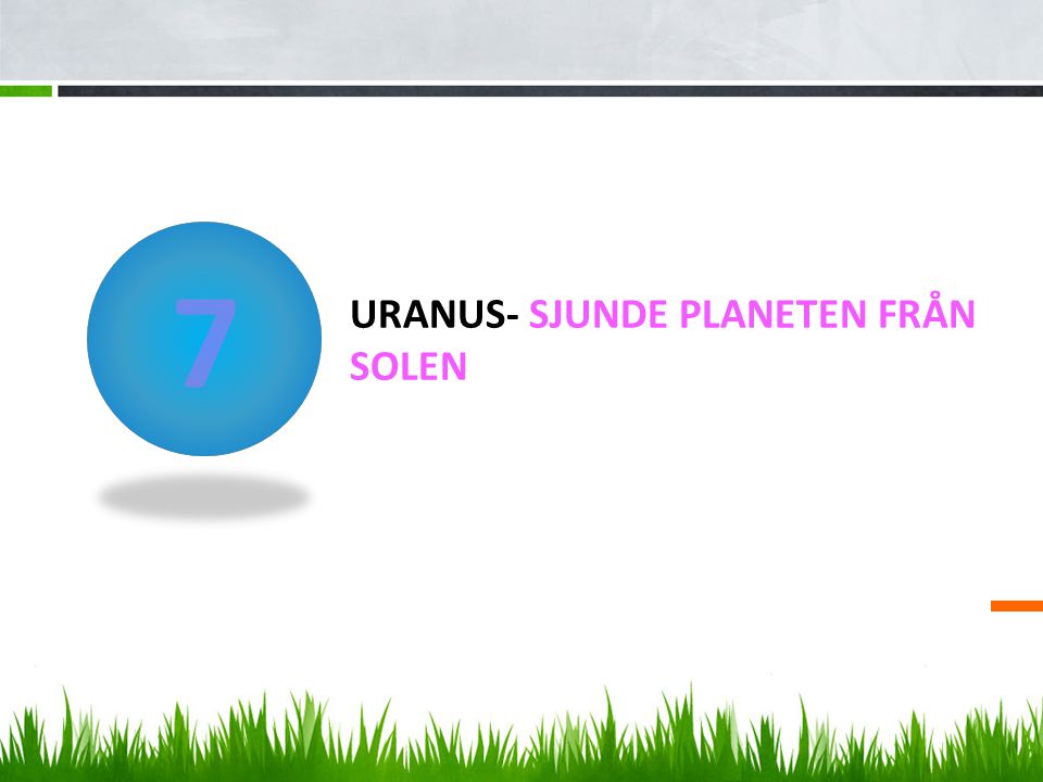Uranus- sjunde planeten från solen