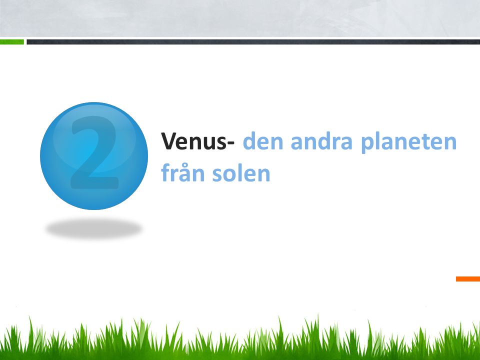 Venus- den andra planeten från solen