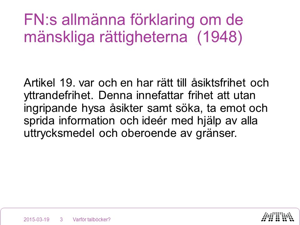 Varför Talböcker? Ingrid Källström Varför Talböcker? - Ppt Ladda Ner