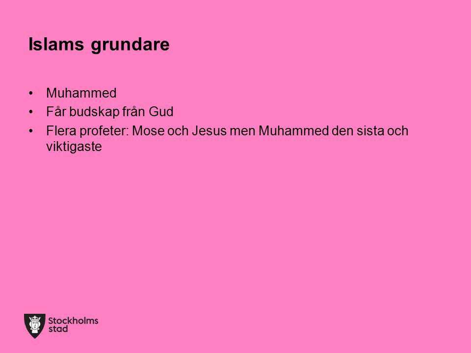 Islams grundare Muhammed Får budskap från Gud