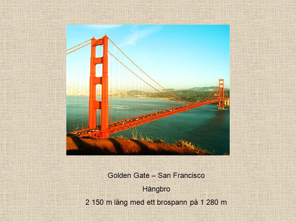 Golden Gate – San Francisco Hängbro