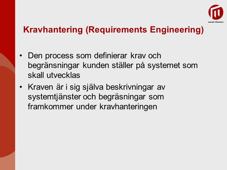 Kravhantering (Requirements Engineering)