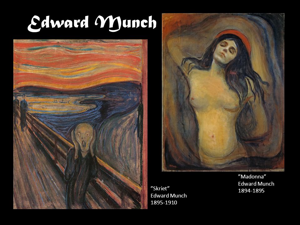 Edward Munch Madonna Edward Munch Skriet Edward Munch