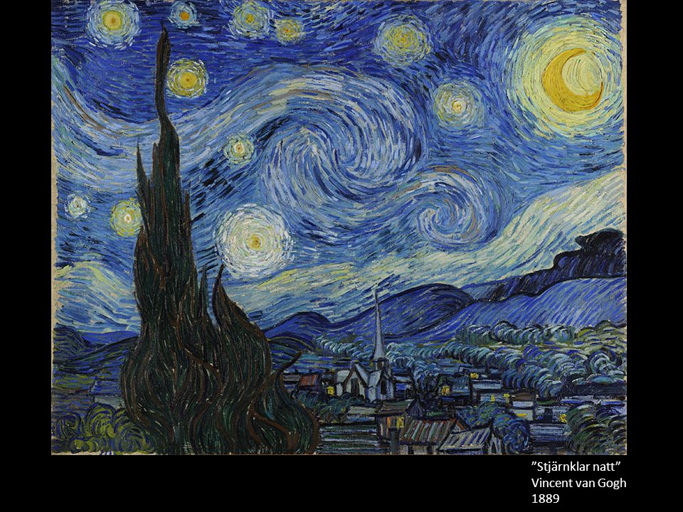 Målad från minnet. Stjärnklar natt Vincent van Gogh 1889