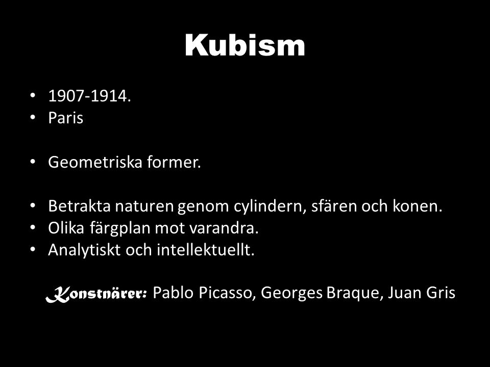 Kubism Paris Geometriska former.