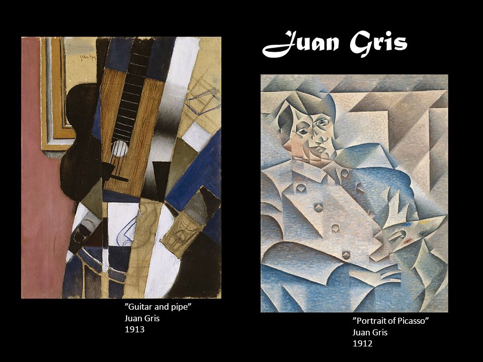 Juan Gris Guitar and pipe Juan Gris 1913 Portrait of Picasso