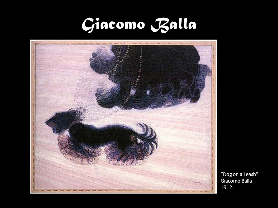 Giacomo Balla Dog on a Leash Giacomo Balla 1912